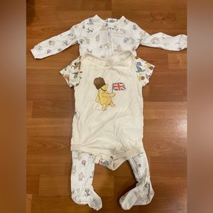 Winnie the Pooh Bundle: Disney Parks Onesie and Pottery Barn Kids pajama